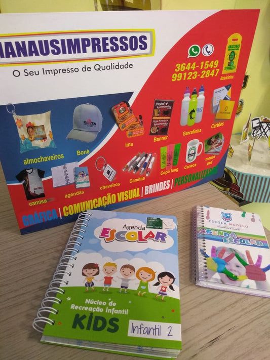 10 Agendas 2025 ou permanente capa dura