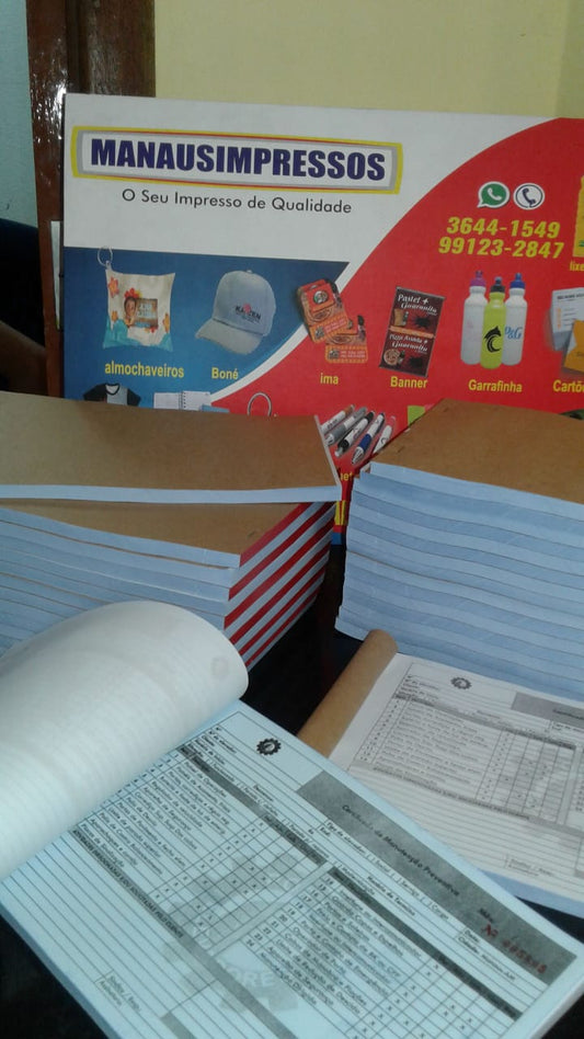 10 Talões blocos autocopiativo carbonado 21x15