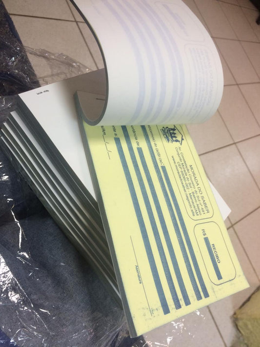 10 Talões blocos autocopiativo carbonado - 10x15