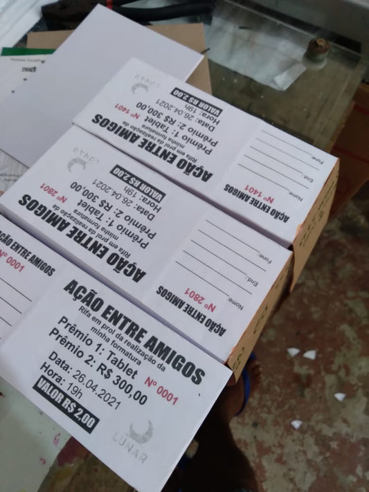 5000 Ação Entre Amigos personalizado - Rifa