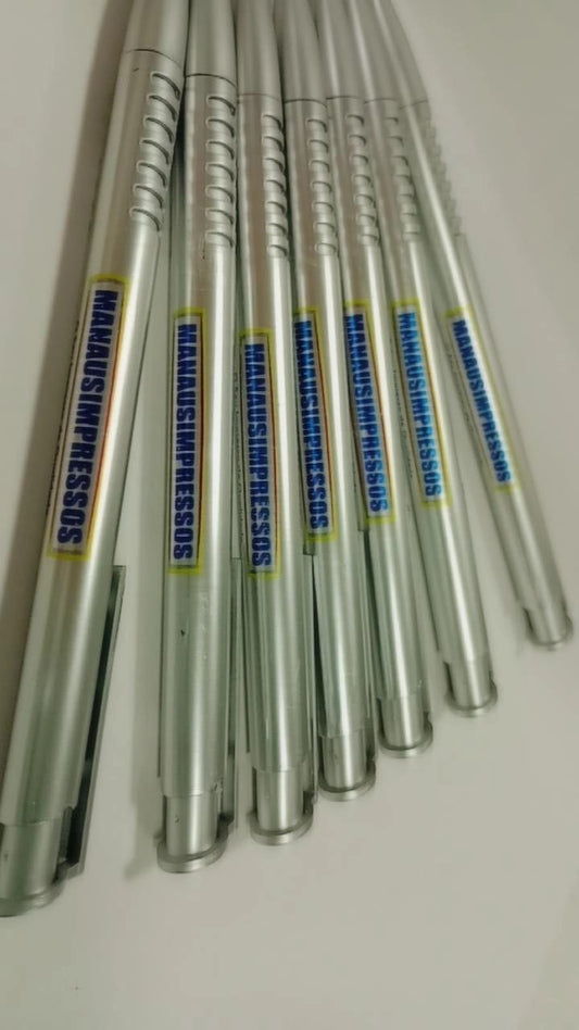 100 Canetas personalizadas - PRATA