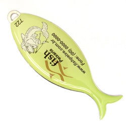 100 Chav. Chapinha Metálica COD 722 - Chapinha Peixe Gr - com resina