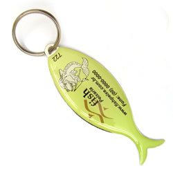 100 Chav. Chapinha Metálica COD 722 - Chapinha Peixe Gr - com resina