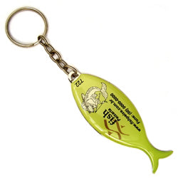 100 Chav. Chapinha Metálica COD 722 - Chapinha Peixe Gr - com resina