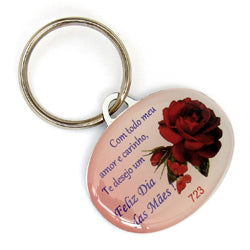 100 Chav. Chapinha Metálica COD 723 - Chapinha Oval Hor. - com resina