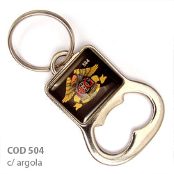 Chav. Medalha ou Pingente COD 504 - Abridor Quadrado - resina 1 lado