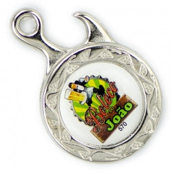 100 Chav. Medalha ou Pingente COD 570 - Abridor Pet - resina 1 lado