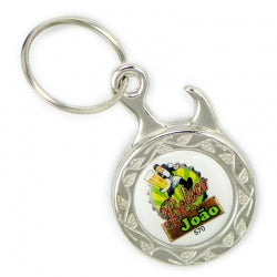 100 Chav. Medalha ou Pingente COD 570 - Abridor Pet - resina 1 lado