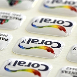 100 Adesivo Etiqueta Resinada 5x5