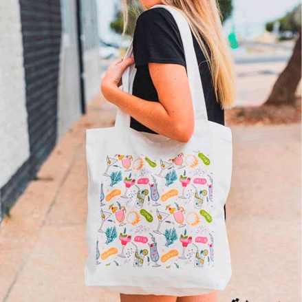 50 Sacola Sublimática 32x38 com Alça - ecobag