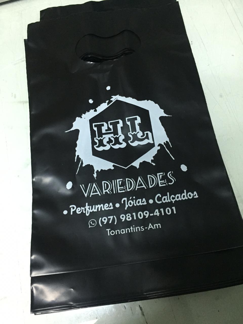 Sacolas Personalizadas Com Sua Logo 30x40, 100 Un Cor Branco