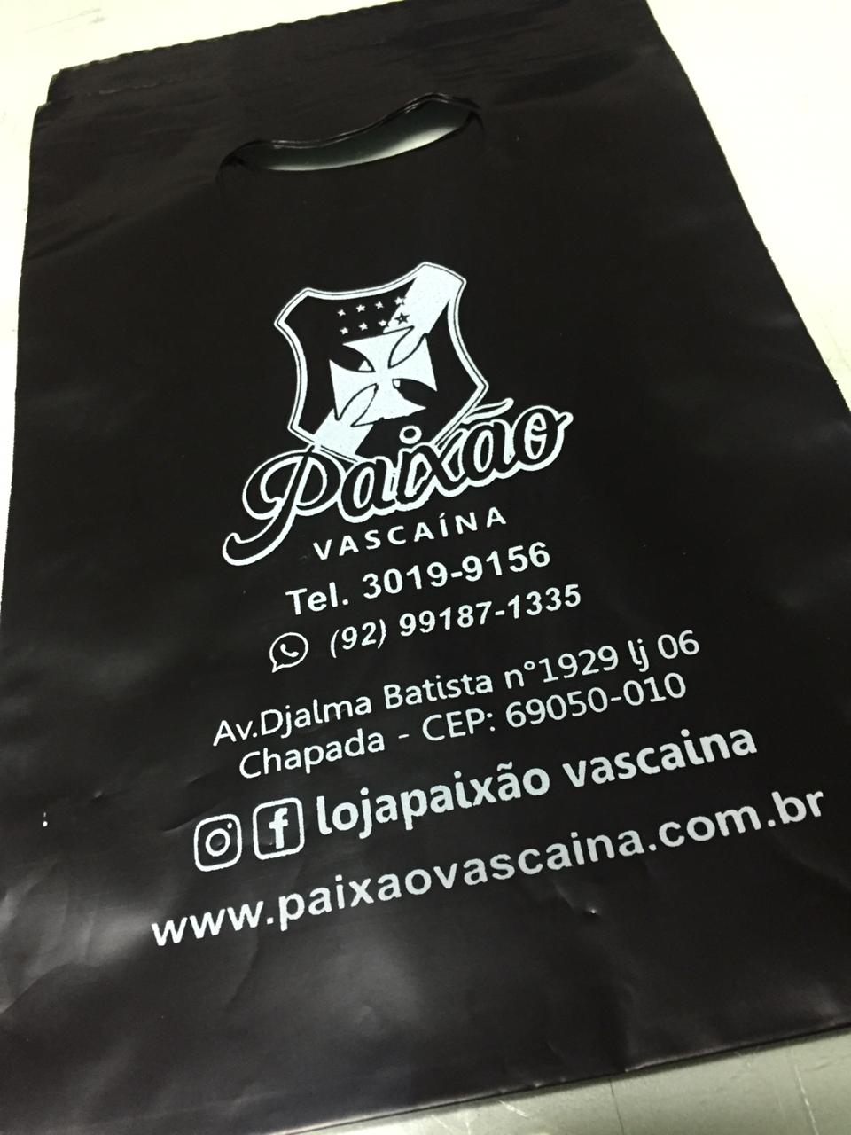 Sacolas Personalizadas Com Sua Logo 30x40, 100 Un Cor Branco