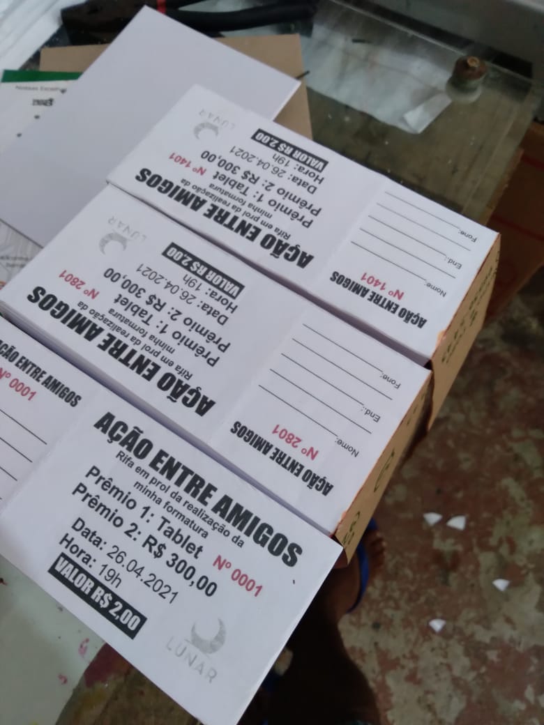 1000 Ação Entre Amigos personalizado - Rifa