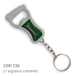 Chav. Chapinha Metálica COD 726 - Abridor Pézinho - com resina