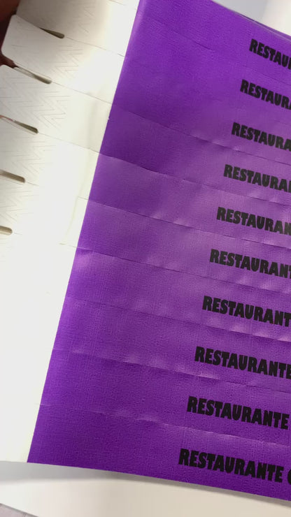 1000 Pulseiras de Identificação Personalizadas coloridas
