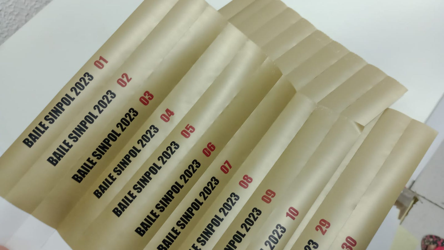 1000 Pulseiras de Identificação Personalizadas coloridas